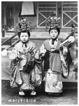 昭和12年 西光寺 稚児祭り 昭和12年 西光寺 稚児祭り