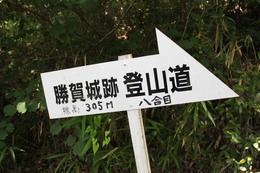 標高305m八合目の標識です 標高305m八合目の標識です