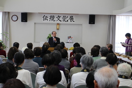 来賓挨拶です(ホームページ委員会取材班撮影) 来賓挨拶です