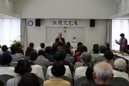 来賓挨拶です(ホームページ委員会取材班撮影) 来賓挨拶です