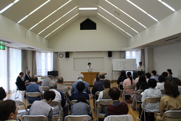 会場の様子です(ホームページ委員会取材班撮影) 会場の様子です