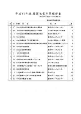 平成30年度事業報告 平成30年度事業報告