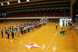 開会式の様子です(ホームページ委員会取材班撮影) 開会式の様子です