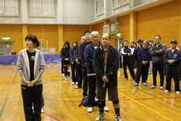 香西校区の選手の皆さん(ホームページ委員会撮影) 香西校区の選手の皆さん