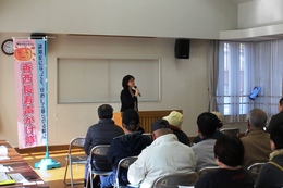 来賓の挨拶(ホームページ委員会撮影) 来賓の挨拶