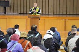 河野コミ協会長の挨拶(ホームページ委員会撮影) 河野コミ協会長の挨拶
