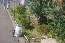 草刈りと除草剤散布を実施(衛生組合協議会撮影) 草刈りと除草剤散布を実施