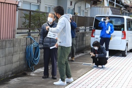 声かけ訓練ポイントE(ホームページ委員会撮影) 声かけ訓練ポイントE