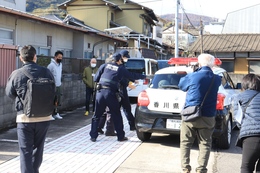 無事保護されました(ホームページ委員会撮影) 無事保護されました