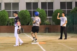 22日の試合の様子(ホームページ委員会撮影) 22日の試合の様子