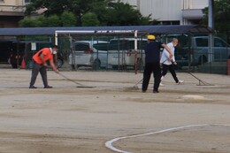 朝まで降った雨でコンデションは良くなかったですが(ホームページ委員会撮影) 朝まで降った雨でコンデションは良くなかったですが