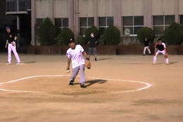 24日の試合の様子(ホームページ委員会撮影) 24日の試合の様子