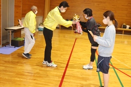 表彰式の様子(ホームページ委員会撮影) 表彰式の様子
