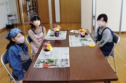出来上がったようです(ホームページ委員会撮影) 出来上がったようです