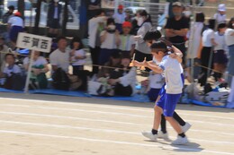 ダブルスプーンレース(ホームページ委員会撮影) ダブルスプーンレース