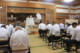 夏越の神事(ホームページ委員会撮影) 夏越の神事