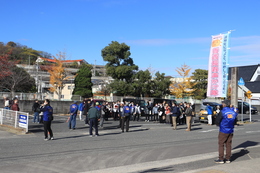 香西保育所前の声かけポイント(ホームページ委員会撮影) 香西保育所前の声かけポイント