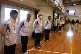 今回お世話をしてくださった(ホームページ委員会撮影) 今回お世話をしてくださった