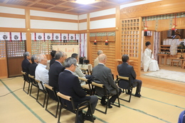 各地区の宮総代さん達です(ホームページ委員会撮影) 各地区の宮総代さん達です