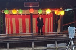 18:30〜下笠居吟詠友の会(ホームページ委員会撮影) 18:30〜下笠居吟詠友の会