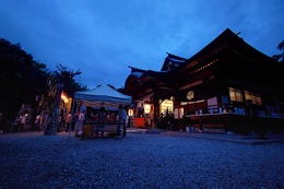 19:30 良い雰囲気に暗くなってきました(ホームページ委員会撮影) 19:30 良い雰囲気に暗くなってきました