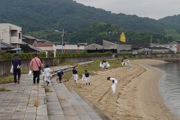 スポ少の皆さんの活動状況(環境衛生組合協議会撮影) スポ少の皆さんの活動状況