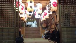 神事の様子(平賀北秋祭り実行委員会撮影) 神事の様子