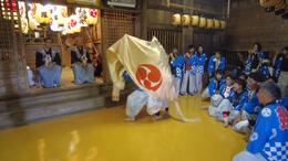 平賀獅子(平賀北秋祭り実行委員会撮影) 平賀獅子
