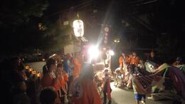 獅子舞(平賀北秋祭り実行委員会撮影) 獅子舞