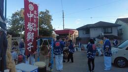 まもなく宵祭りに出発(平賀北秋祭り実行委員会撮影) まもなく宵祭りに出発