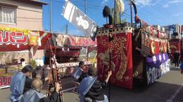 スタート直後の練物(平賀北秋祭り実行委員会撮影) スタート直後の練物