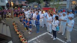 練物奉納 太鼓台(平賀北秋祭り実行委員会撮影) 練物奉納 太鼓台