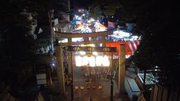 夜店の様子(平賀北秋祭り実行委員会撮影) 夜店の様子