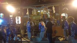 本殿に入り(平賀北秋祭り実行委員会撮影) 本殿に入り
