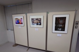作品展(図書室)(ホームページ委員会撮影) 作品展(図書室)