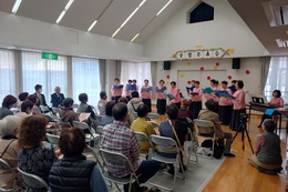 全容は後日動画編で(ホームページ委員会撮影) 全容は後日動画編で