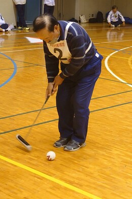各選手のプレイの様子(香西地区スポーツ推進委員撮影) 各選手のプレイの様子