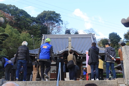 香西寺にやってきました(ホームページ委員会撮影) 香西寺にやってきました