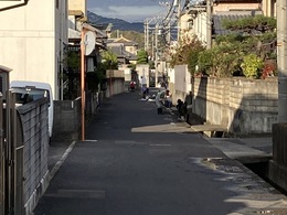 本津川沿いの清掃活動(川向自治会撮影) 本津川沿いの清掃活動