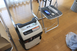 一度に沢山の充電が可能です(ホームページ委員会(記録係)撮影) 一度に沢山の充電が可能です