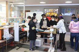 AM8:00の災害発生から1時間(ホームページ委員会(記録係)撮影) AM8:00の災害発生から1時間