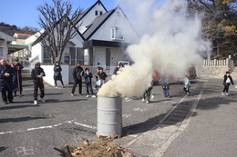 狼煙があがっています(ホームページ委員会撮影) 狼煙があがっています