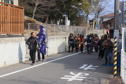 いよいよ出陣です(ホームページ委員会撮影) いよいよ出陣です