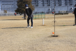 ホールインの瞬間3連発(ホームページ委員会撮影) ホールインの瞬間3連発