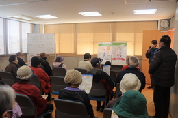 大山保健委員会会長挨拶(ホームページ委員会撮影) 大山保健委員会会長挨拶