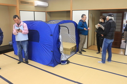 避難室(ホームページ委員会撮影) 避難室